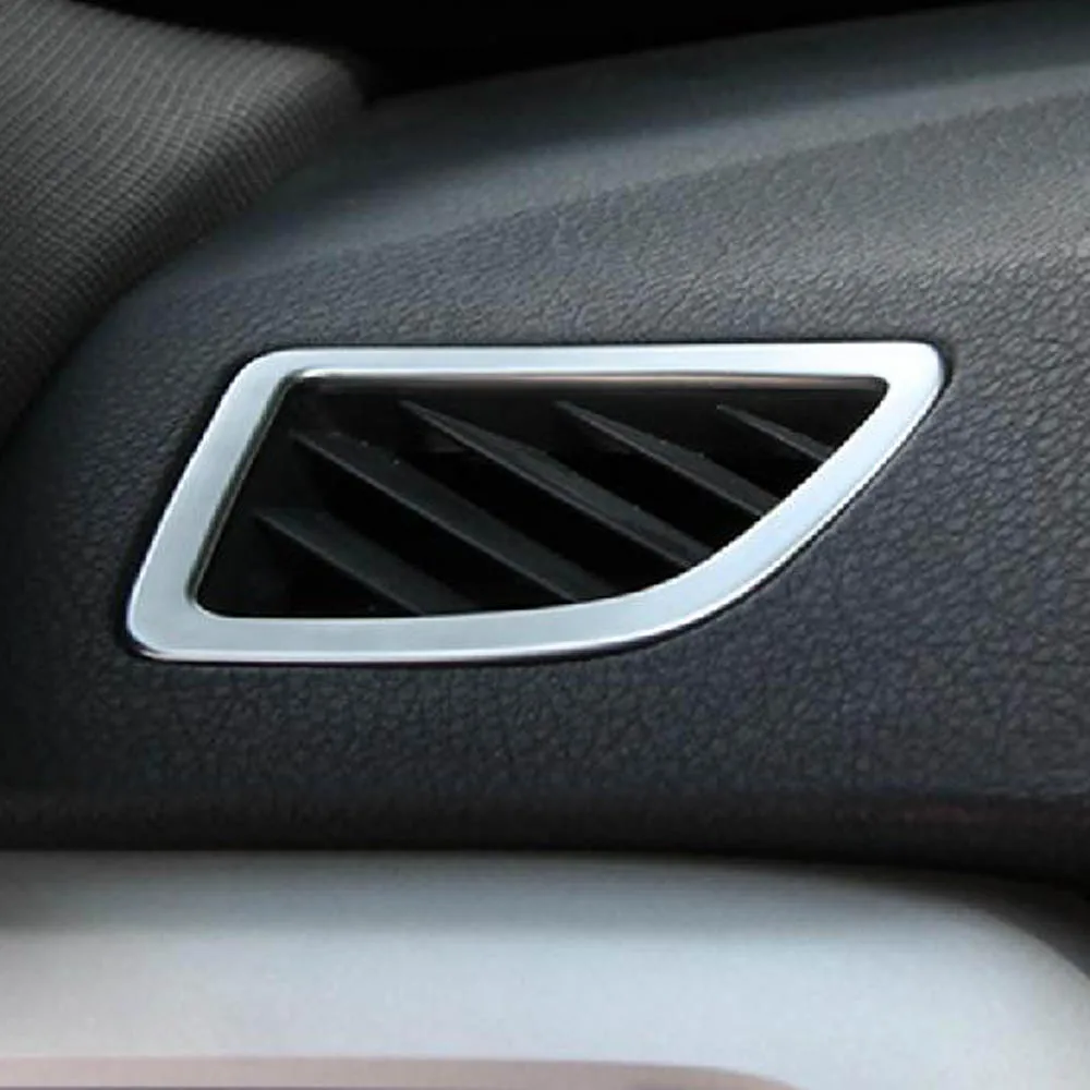 

Interior Accessories chrome for BMW F30 316i 320i 325i front dashboad Air conditioning Vent outlet cover box frame time sticker