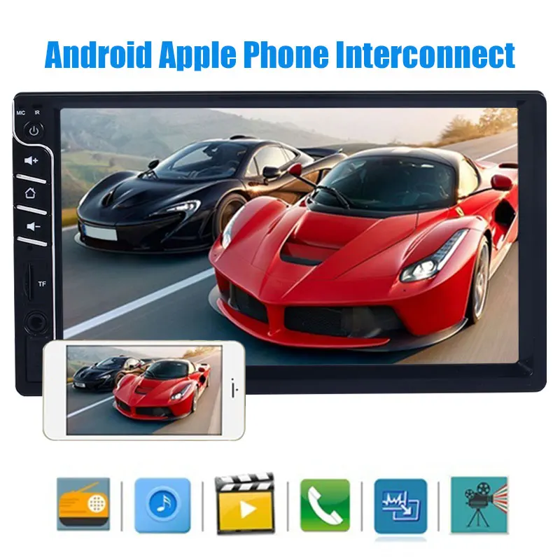 

7inch Bluetooth/FM/USB/AUX/TF Car MP5 Player MP5 Player MP5 Support TF Card Radio 2DIN Auto MP5 Player Automobile Automotive