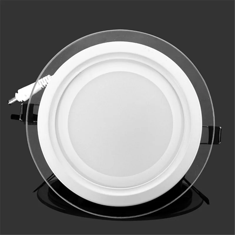 Buy LED Panel Light Round Glass Panel Downlight 6W 12W