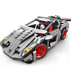 RC Technic супер гонщики серии скоростных чемпионов совместимые тяговые автомобильные блоки гоночные строительные модели детский дорожный