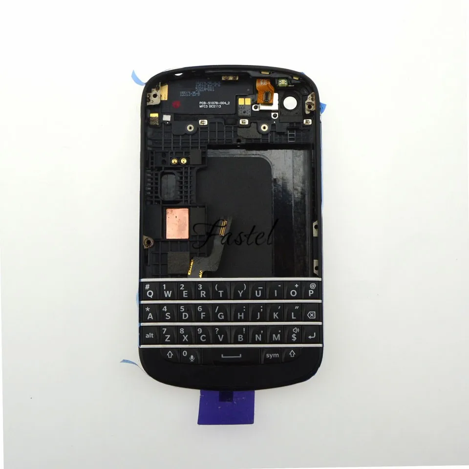 Для BlackBerry Q10 полный корпус мобильного телефона+ рамка чехол+ русская Франция английская клавиатура с гибкой