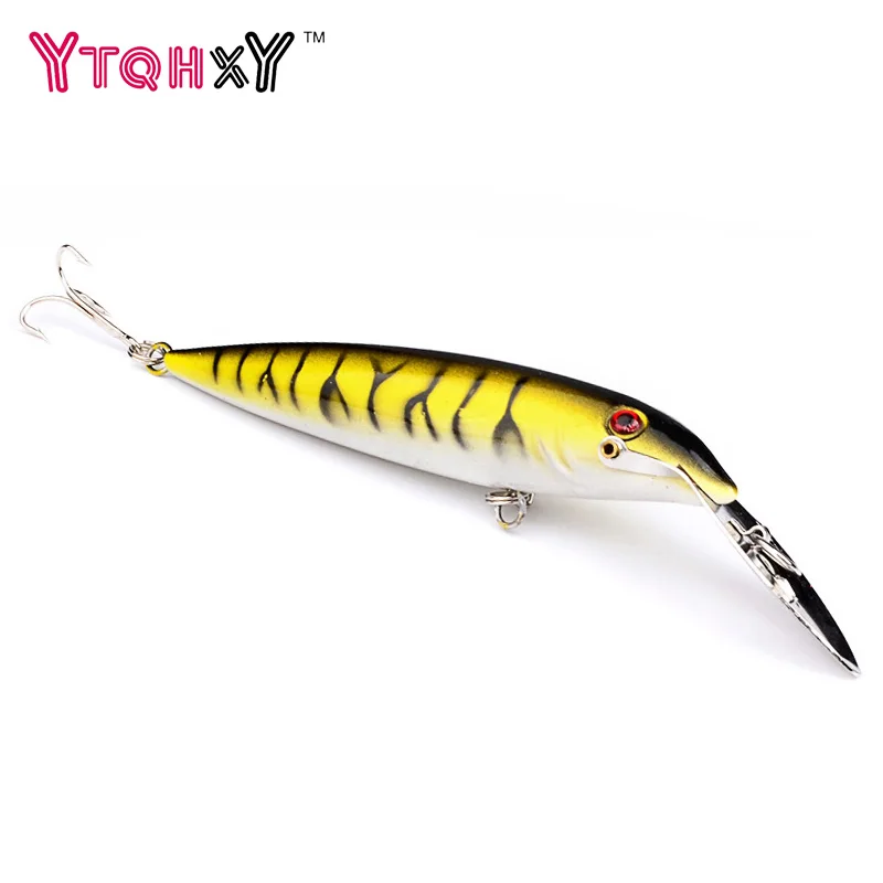 

1Pcs Floating Fishing Lures Minnow Artificial 14cm 16.2g Metal Mouth Leurre Wobbler Hard Bait Fishing Tackle WQ8081