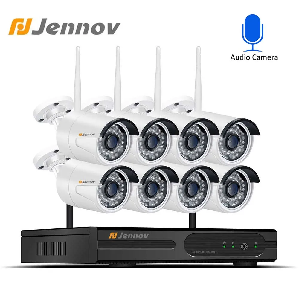 Беспроводная IP камера видеонаблюдения 8 каналов 1080P HDMI Wi Fi|Система наблюдения| |