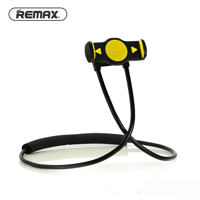  Remax Lazy Bracket Rotation Flexible Phone Holder 360 Degree Neck Hanging With Shcokproof Bubble Fo