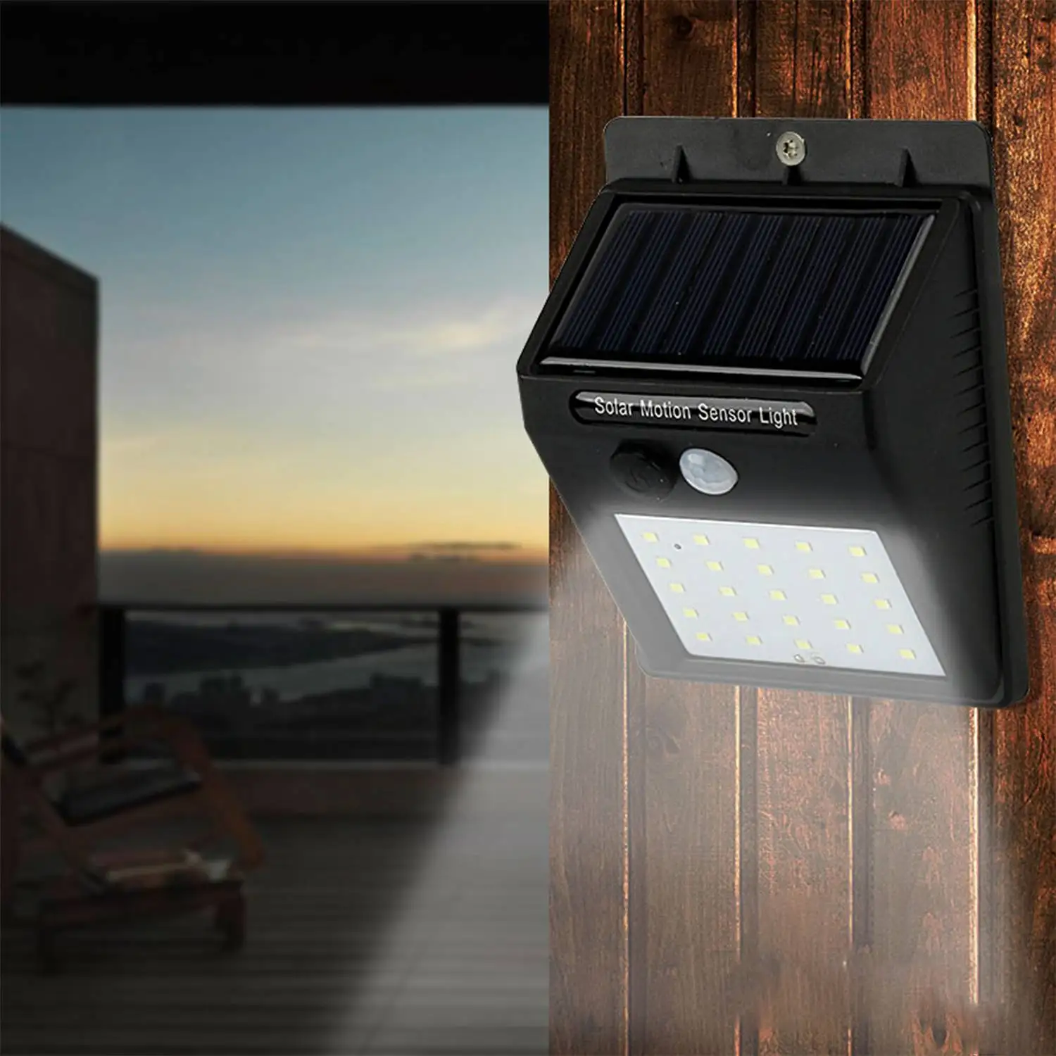 

20LEDs Rechargeable LED Solar light Bulb Outdoor Garden lamp Decoration PIR Motion Sensor Night Security Wall light Waterproof