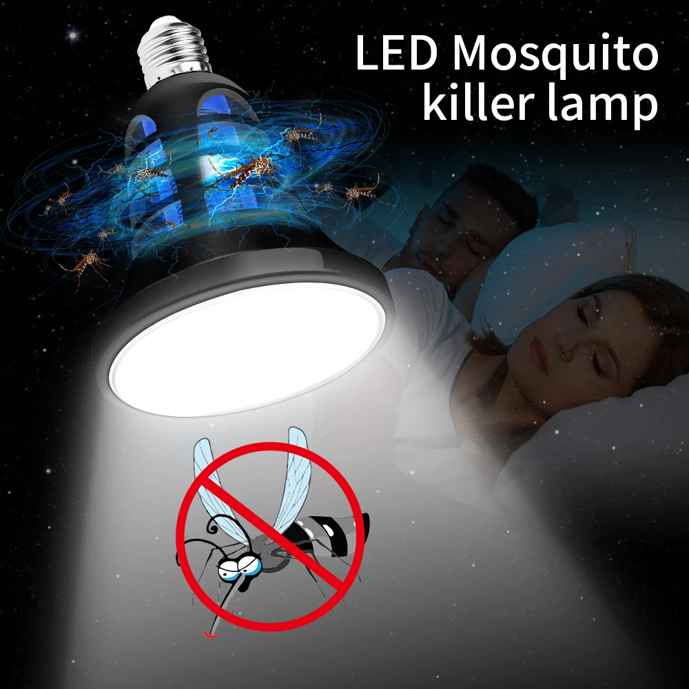 

E27 LED 220V Mosquito Killer Lamp LED Bulb 5V USB Mata Mosquitos Eletrico 110V Lampe Anti Insectes LED Bug Zapper Trap Light 8W