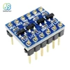 Módulo de placa direccional IIC I2C Convertidor de Nivel lógico, 4 canales, 5V, 3,3 V, con pines ► Foto 2/6