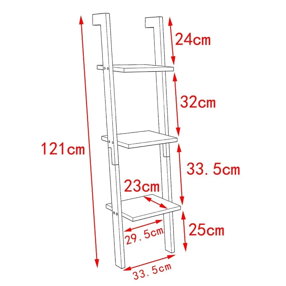 SoBuy FRG32 الحديثة 3 تيير جدار رفوف متدرجة تخزين عرض رفوف حامل رف خزانة الأثاث