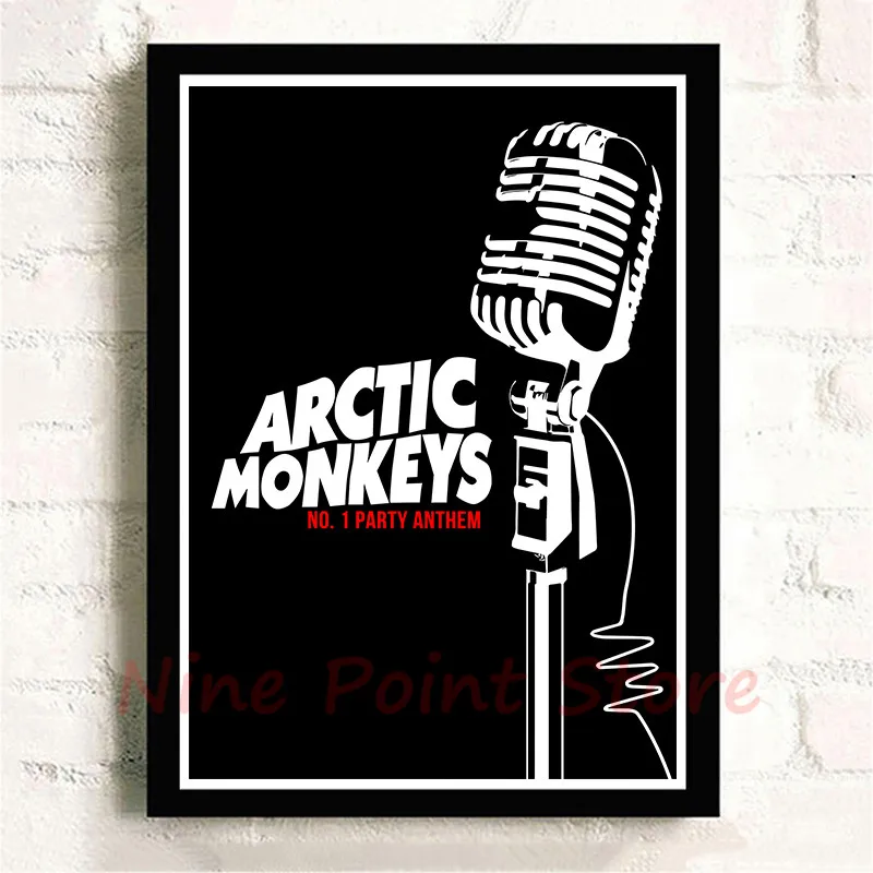 Рок-Группа Arctic Monkeys с белым покрытием бумажные плакаты настенные домашний бар плакаты домашний Декор подарок бескаркасные