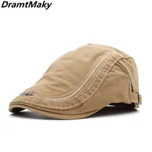 Новинка, вышивка, регулируемый берет, кепка s, для улицы, защита от солнца, дышащая, с костями, шапки, женские, мужские, в елочку, одноцветные, Плоские береты, шапка, шапка