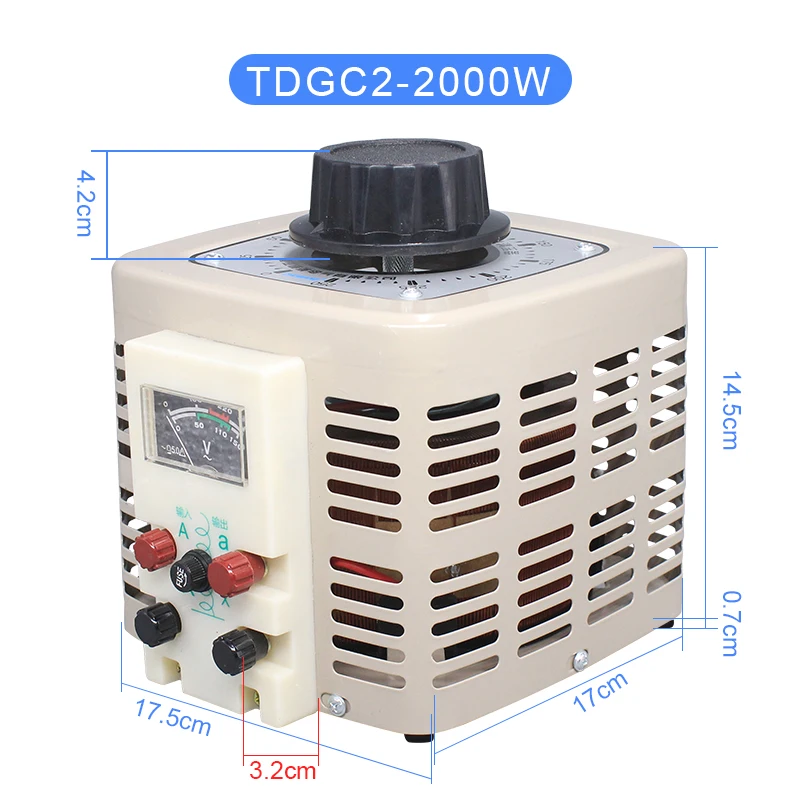 Single Phase Voltage Regulator Variac Adjustable Power Converter Transformer Input 220V 2000W 2KVA Output 0-250V Y | Инструменты