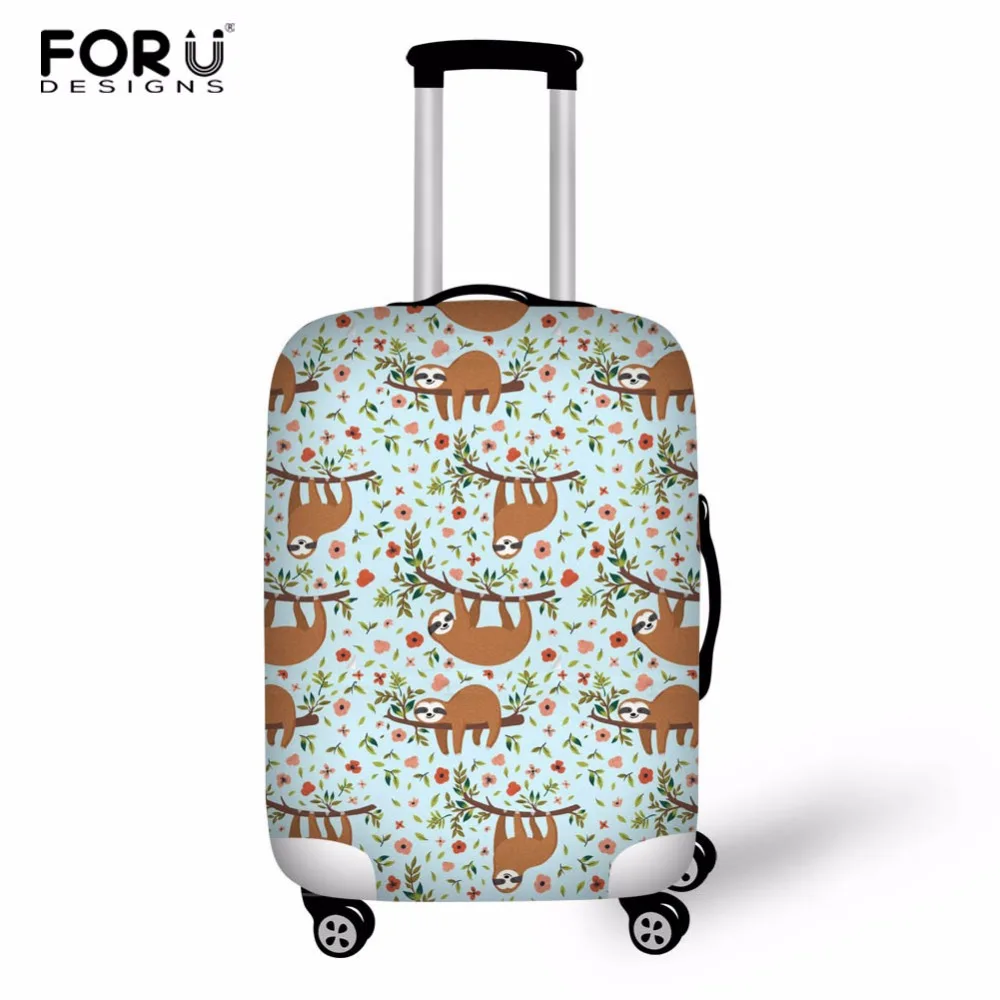 

FORUDESIGNS Travel Thickest Elastic Luggage Cover Cute Sloth itcase Protective Cover Apply to 18-30'' Cases Travel Accessories