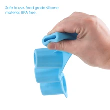 DIY долго чашки-форме силикагель льда лоток Куб Mold делает красочные рюмки лед плесень Новизна подарки для льда