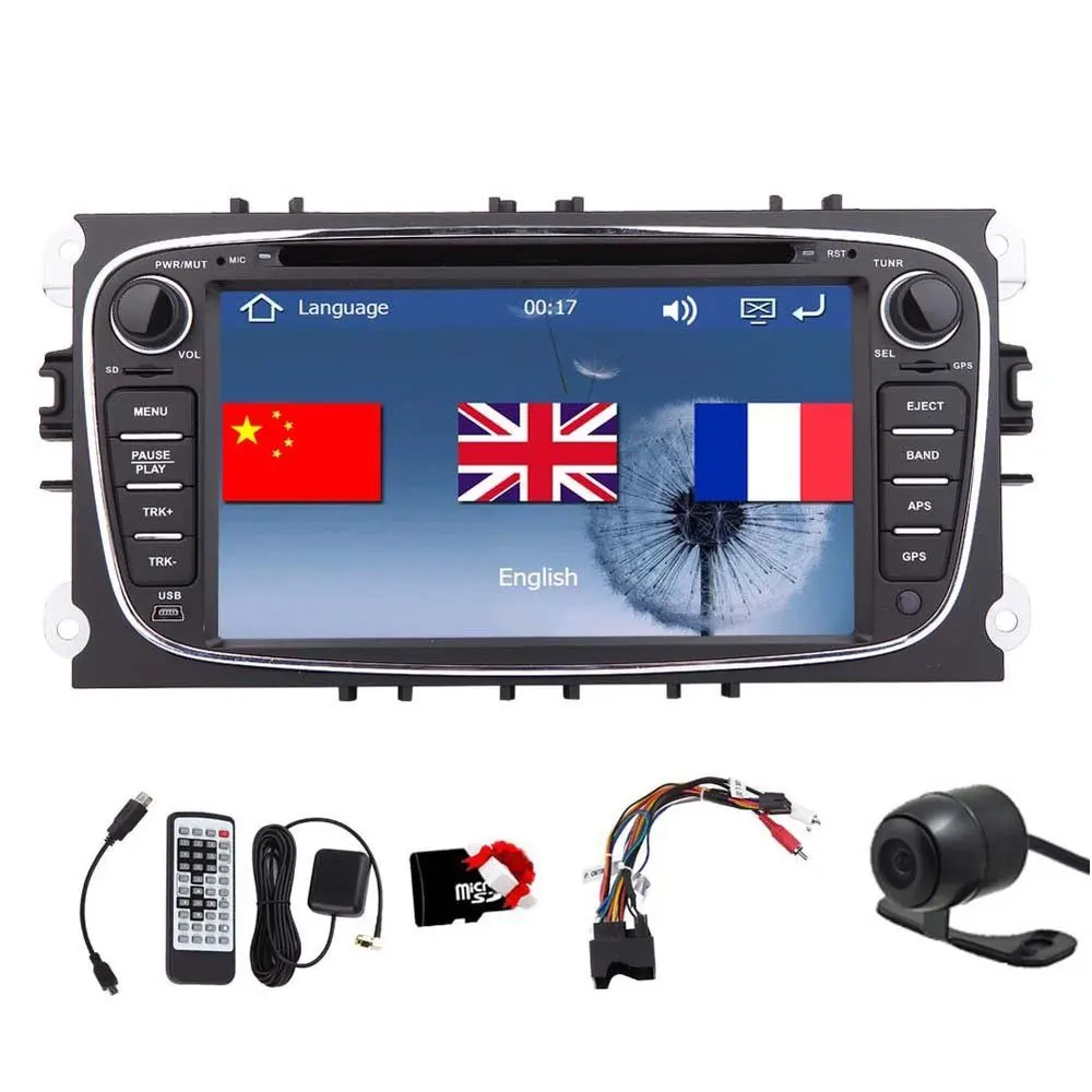 Dvd плеер автомобиля для Ford Mondeo и Fous модель 2012 2 DIN Сенсорный экран в тире с Bluetooth GPS