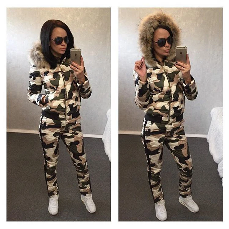 camo tracksuit womens