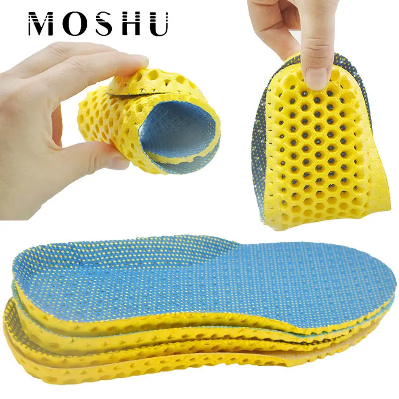 Man Women Insoles For Shoes Stretch Breathable Deodorant Running Cushion Insoles For Feet Sole Orthopedic Pad Memory Foam