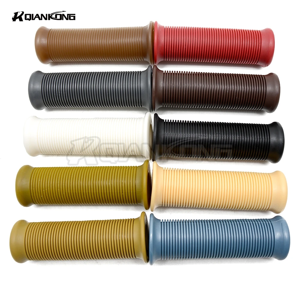 Мотоцикл 7/8 &quotВинтаж Резина Руль рукоятки для DEUS Триумф Honda Suzuki Yamaha Kawasaki CG125
