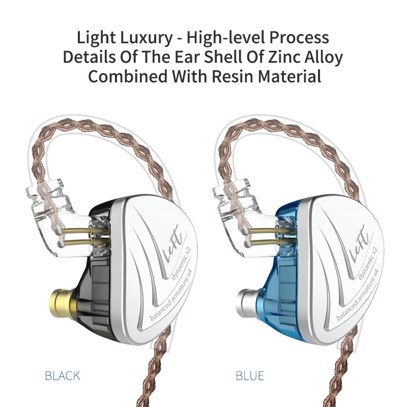 AK KZ AS16 in Ear Earphone 8BA Driver Units