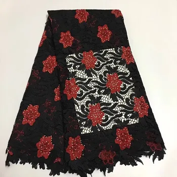 

high quality african guipure cord lace peach flower embroidery for nigerian party lace fabric african 5yards/pcs-LE30