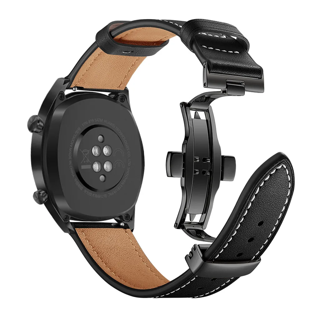 Ремешок для samsung galaxy watch 46 мм gear sport S3 Classic Frontier/active/Active 2 40 мм/44 мм ремешок 20 мм/22 мм Бабочка Пряжка