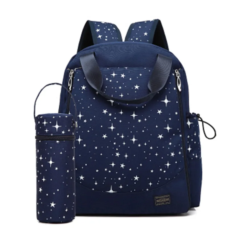 

2019 Diaper Bag Daddy Backpack Baby Stroller Bag Waterproof Oxford Handbag Mummy Nursing Nappy Bag Kits USB Rechargeable Holder