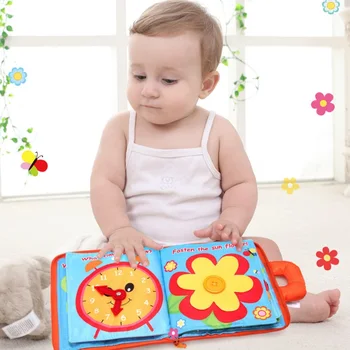 

Baby Early Education Versatile Soft Fabric Book Knowledge of Color and Form Learning Dress Book In Three Dimensions