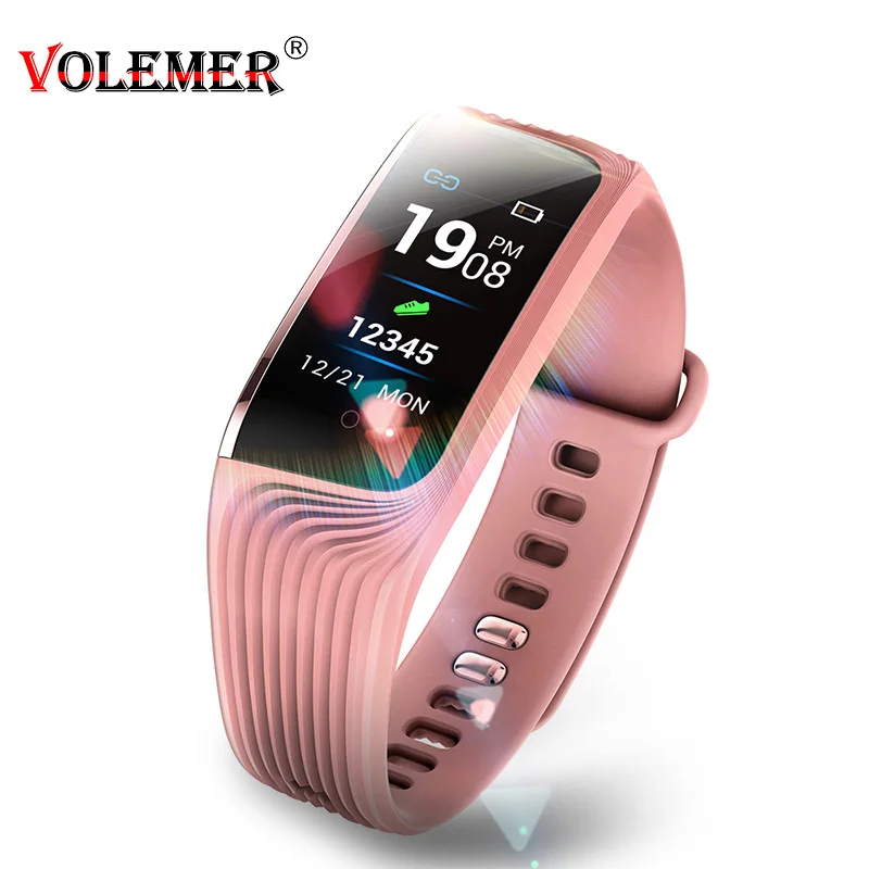 

Volemer Fitness Bracelet IP67 Waterproof Heart Rate Monitor Smart Band Watch Pedometer Sleep Monitor Bluetooth Wristbands PK V11