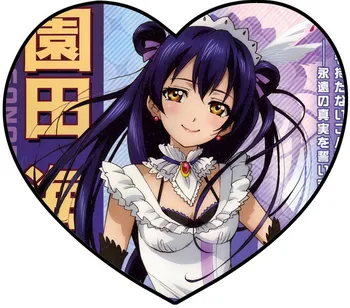 

Love Live Anime Sonoda Umi Single Sided Pattern Fabric Heart Pillow #36137