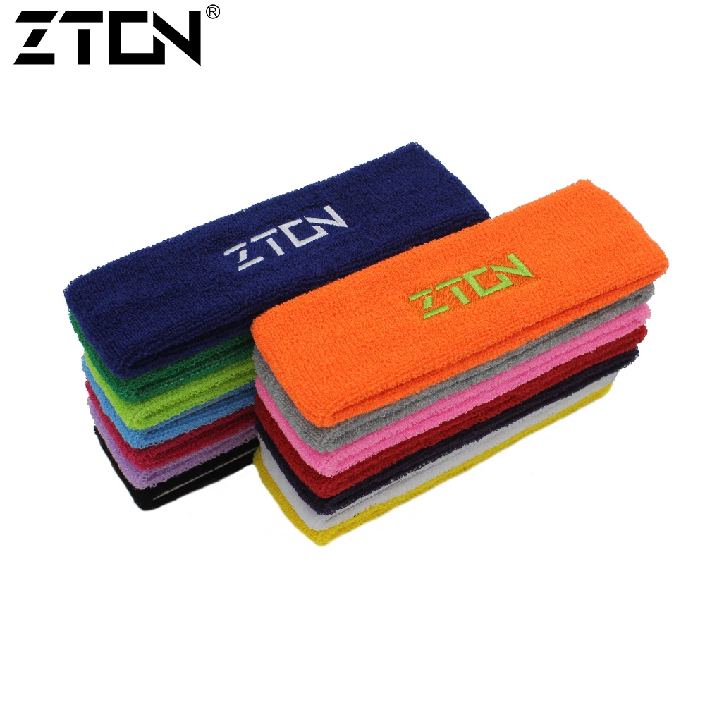 Высокая Качественный Хлопок повязка от пота для Для мужчин Sweatband wo Для мужчин головные повязки для йоги головы Налобные повязки спортивные безопасности - изображение