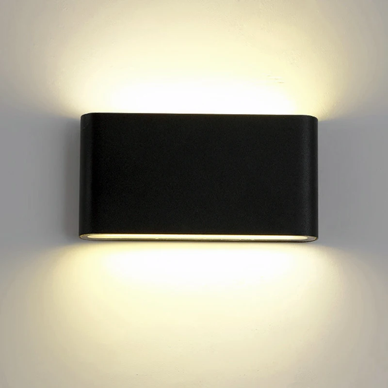 

6W 12W LED Wall Light indoor/Outdoor Engineering Porch Garden Light AC110V 220V High Power LED Wall Lamp