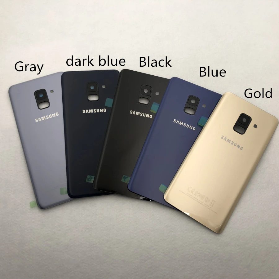 Для Samsung Galaxy A8 2018 A530 A530F полный корпус задняя крышка батарейного отсека средняя