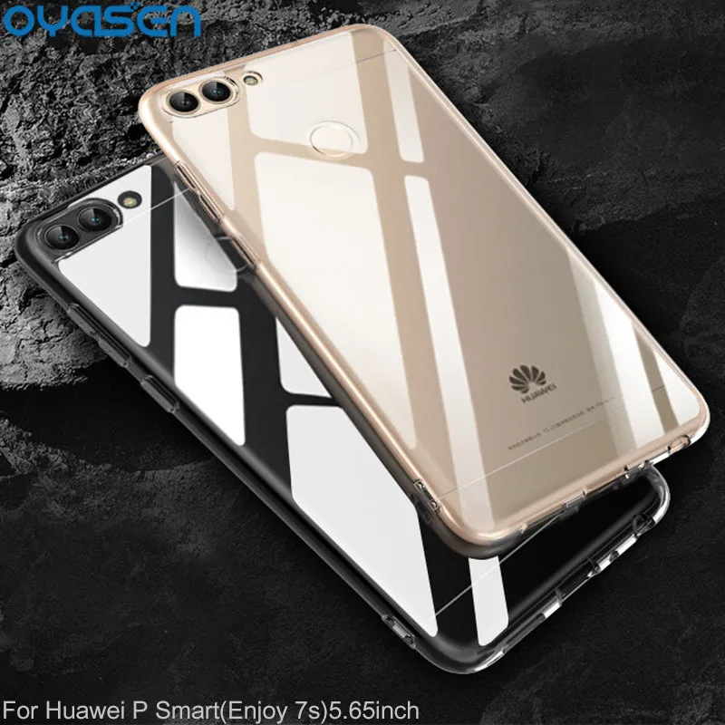 

Ultra-thin Transparent Cases For Huawei P Smart Enjoy 7s 5.65'' Silicone Soft Clear Phone Back Cover Shell For Huawei P Smart
