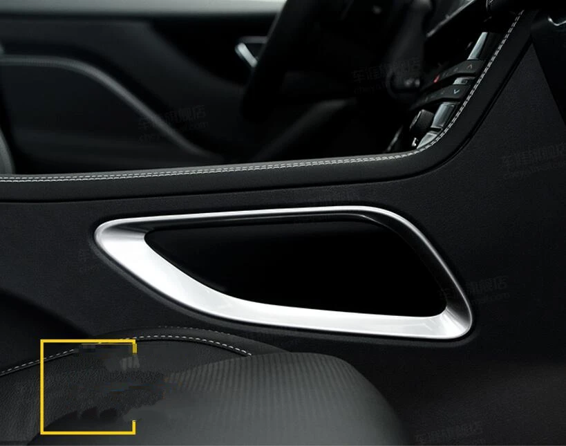 Para Jaguar F-RitmoX761 2016 2017 consola Centro pannello della scatola del cambio lato telaio di copertura recortar 2 pz