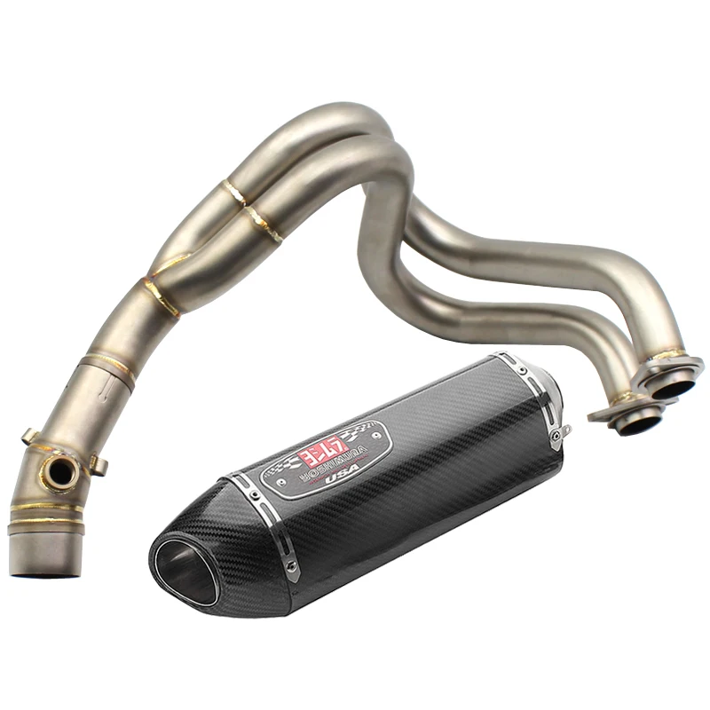 

ER-6N ER-6F NINJA650R Exhaust System Slip On Motorcycle Middle Pipe Hearders Yoshimura Exhaust Muffler for Kawasaki ER6N ER6F