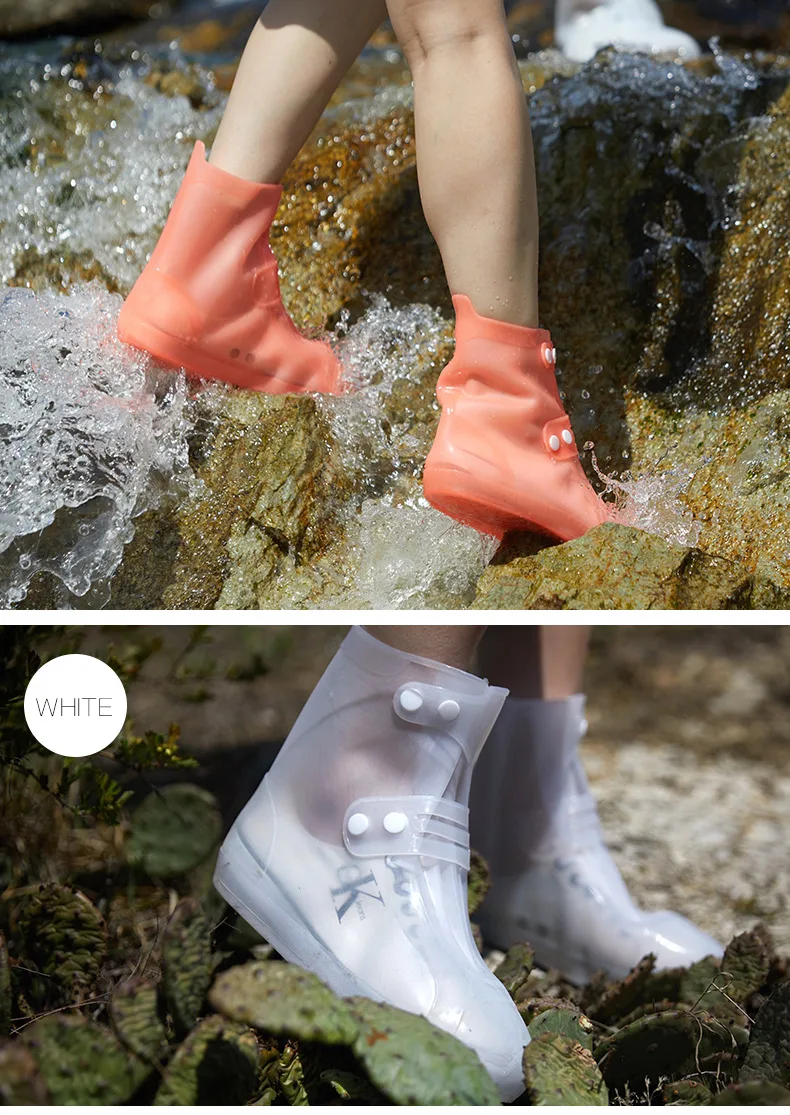 QIAN Многоразовые водонепроницаемые Безшовные Чехлы для обуви Защитные чехлы для обуви для мужчин и женщин и детей дождевик для обуви аксессуары
