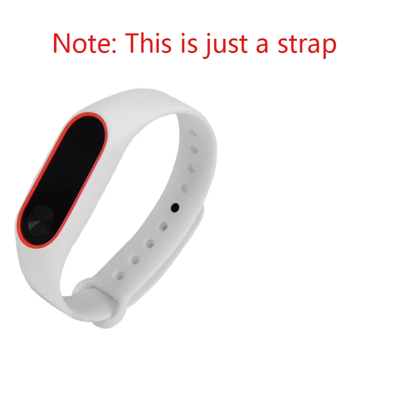 Ремешок JianDiMeiBOS для Xiaomi Mi Band 2 силиконовый сменный двухцветный браслет band с