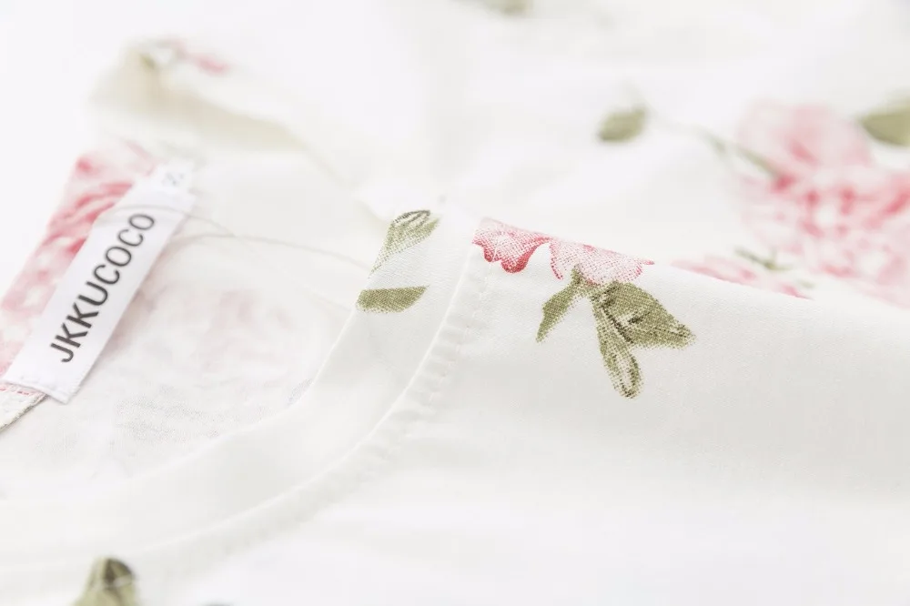 JKKUCOCO Newest style nice Print Pink Flowers T-shirt Women t shirt Short Sleeve O-neck Summer t-shirt Women tops hot tee XS-XL JKKUCOCO Newest style nice Print Pink Flowers T-shirt Women t shirt Short Sleeve O-neck Summer t-shirt Women tops hot tee XS-XL