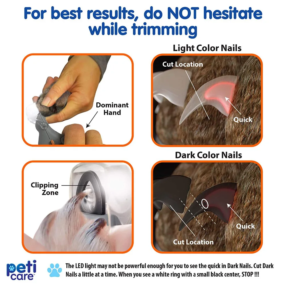 peticare illuminated pet nail clipper