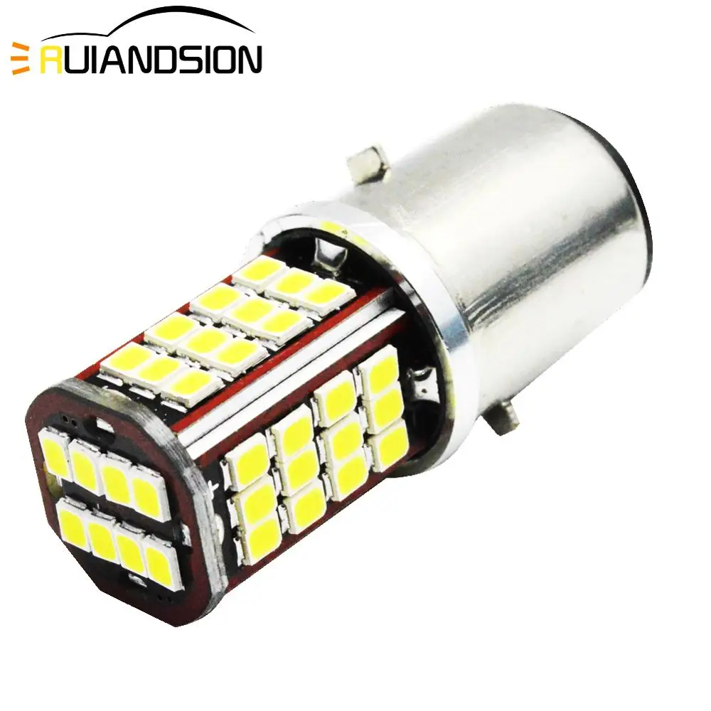2X H6 Motorcycle Scooter ATV LED Headlight Fog Light Lamp Bulb Projector 12V