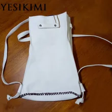 Новинка 2017 года женский рюкзак 100% натуральная телячья кожа с тиснением белый Цвет винтажные Вязание Повседневная сумка женский Рюкзаки