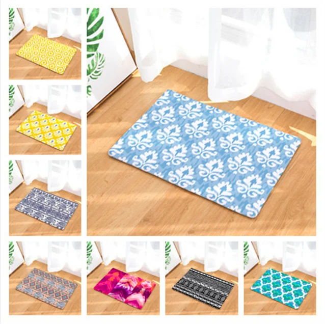 

Rainbow Diamond Geometry Doormat Bath Kitchen Carpet Decorative Anti-Slip Mats Room Car Floor Bar Rugs Door Home Decor Gift