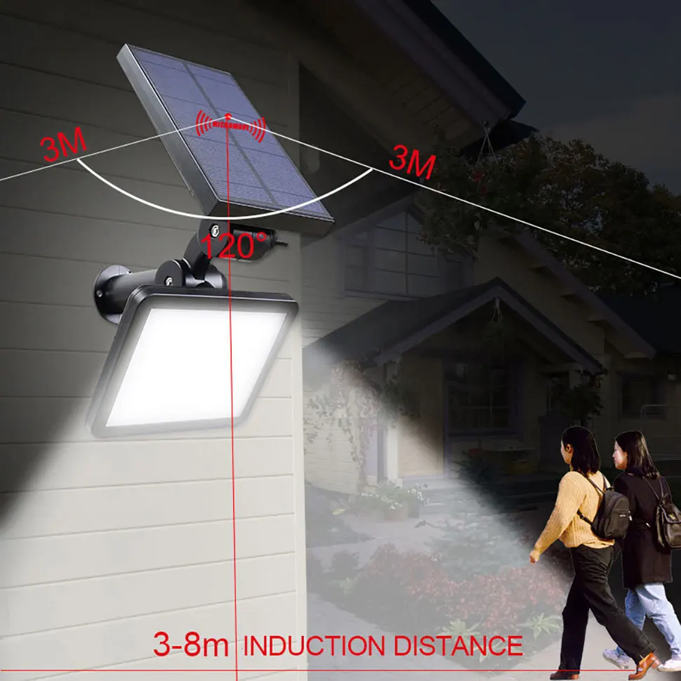 Sensor de Movimento Iluminação ao ar Ip56 à Prova Dcoo Energia Solar Projetor Jardim Gramado Paisagem Lâmpada Livre Dwaterproof Água Pátio Caminho Parede 48led 9 ar livre ip56 à prova dwaterproof água pátio caminho lâmpada parede