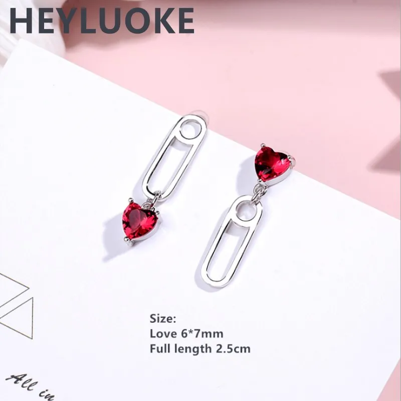 Распродажа 2019 новые серьги HEYLUOKE в форме булавки для женщин висячие нежные