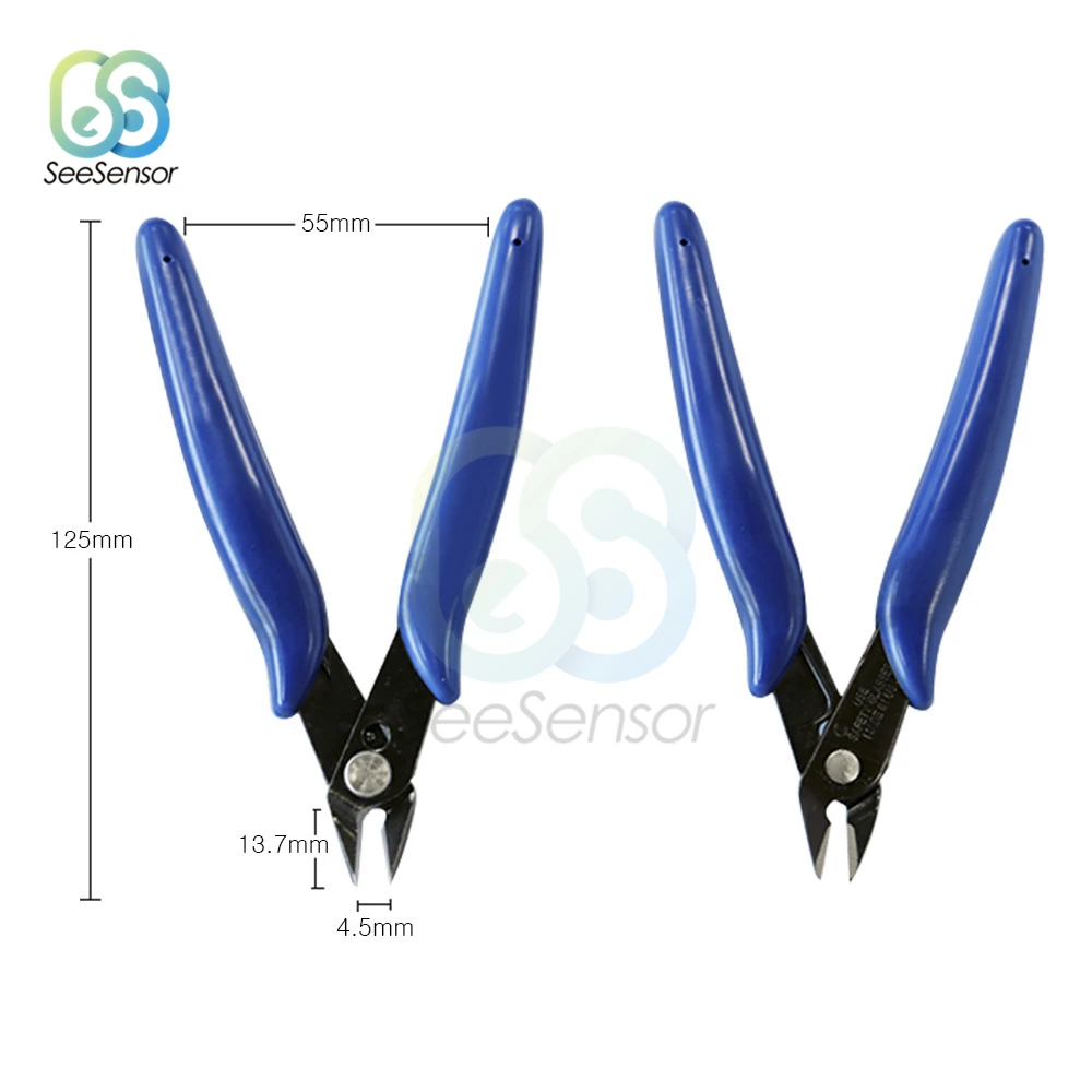 Electrical Wire Cable Cutters Cutting Side Snips Flush Pliers Nipper Anti-slip Rubber Mini Diagonal Pliers Hand Tools