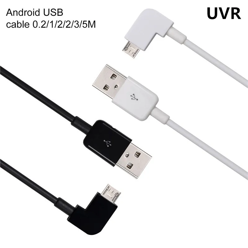 UVR, новинка, 0,2 м, 1 м, 2 м, 3 м, 5 м, многоцветный, под углом 90 градусов, micro USB кабель для синхронизации данных, зарядки, зарядное устройство, кабель для huawei, для xiaomi