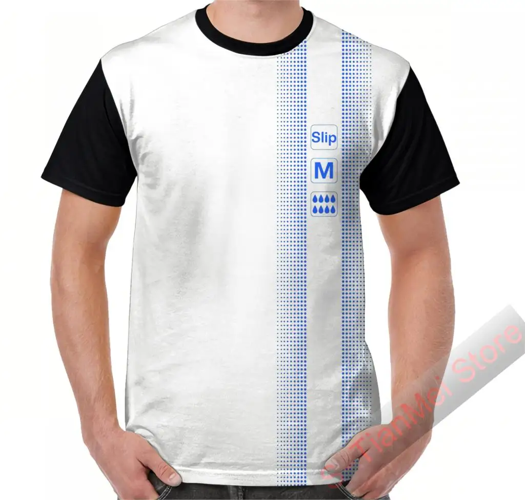 Summer Graphic t shirt men tops tees Tena Plus Diaper printed women funny T-Shirt Short Sleeve Casual tshirts | Мужская одежда