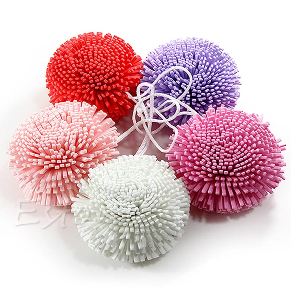 Мягкой губкой puff мяч для Для ванной душ чистой Средства ухода за кожей отшелушивания кожи Красочные Губка Для ванной цветы
