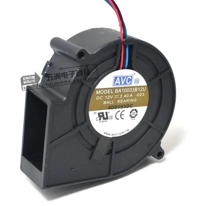 AVC воздуходувки BA10033B12U 9 см 9733 97*94*33 DC 12V 2.4A