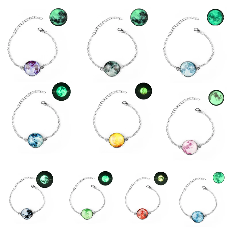 

Luminous Starry Sky Bracelets for Woman Bangles Wristbands Glow in the Dark