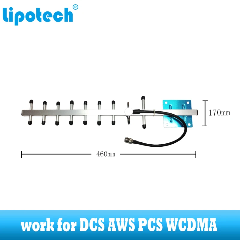 Lintratek 13dBi 3G 4G Yagi наружная антенна lte dcs wcdma внешняя усилитель сигнала с N Женский